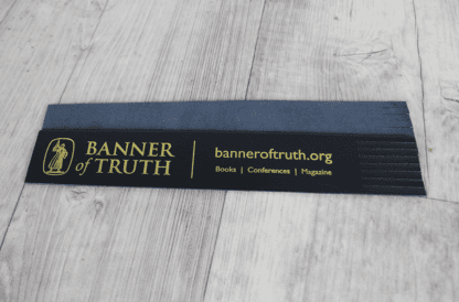 image of the black leather banner of truth bookmark