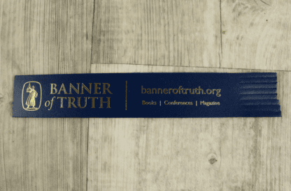 image of the blue leather banner of truth bookmark