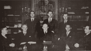 The faculty of Westminster Theological Seminary in 1947. 