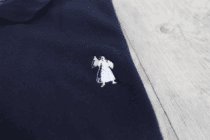 logo on the banner of truth polo shirt