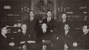 The faculty of Westminster Theological Seminary in 1947. 